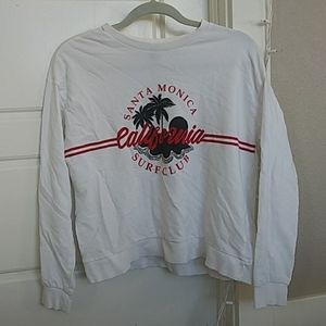 Santa Monica white long sleeve top